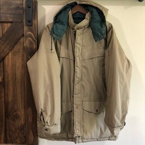 Vintage The Men’s Store At Sears Reversible Green & Nude/Tan Men’s Jacket